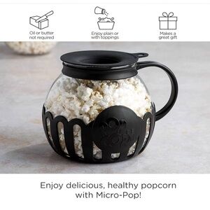Ecolution Micro-Pop Microwave Popcorn Popper